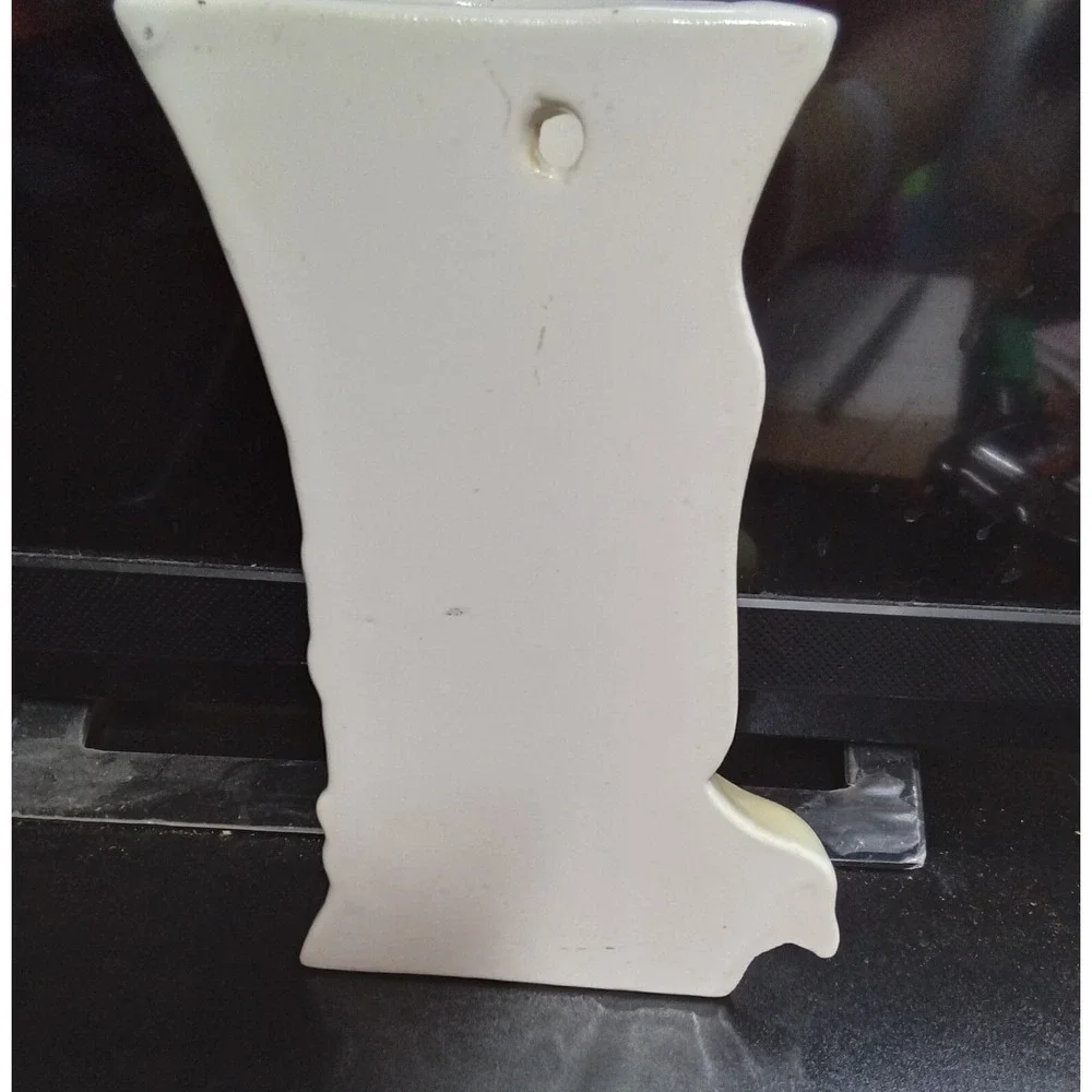 Vintage Ceramic Bird Wall Pocket Vase Pastel Glazed Mid Century Floral Planter‎